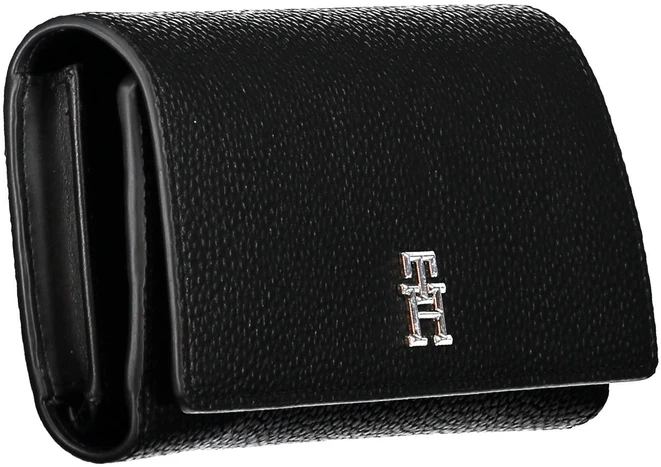 Piniginė TOMMY HILFIGER AW0AW14651_NERO_BDS (moterims), juoda