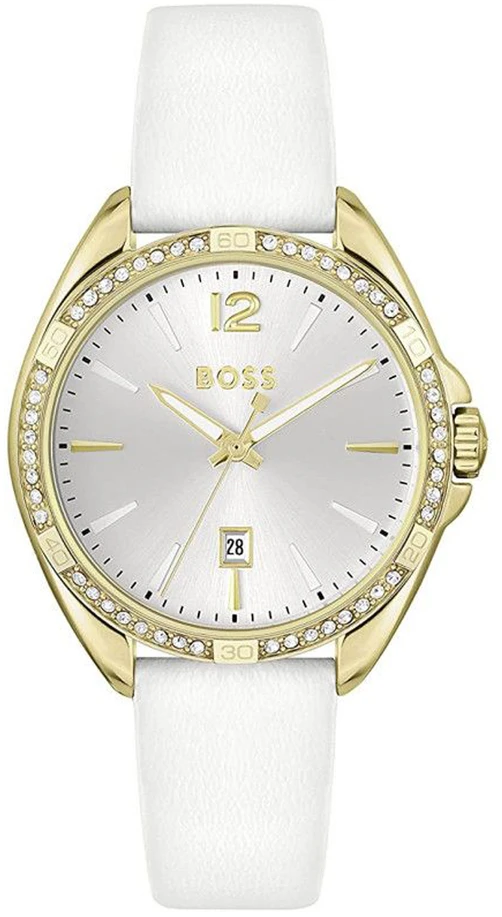 Laikrodis BOSS 1502619. Kvarcas, Balta Spalva. Moteris.