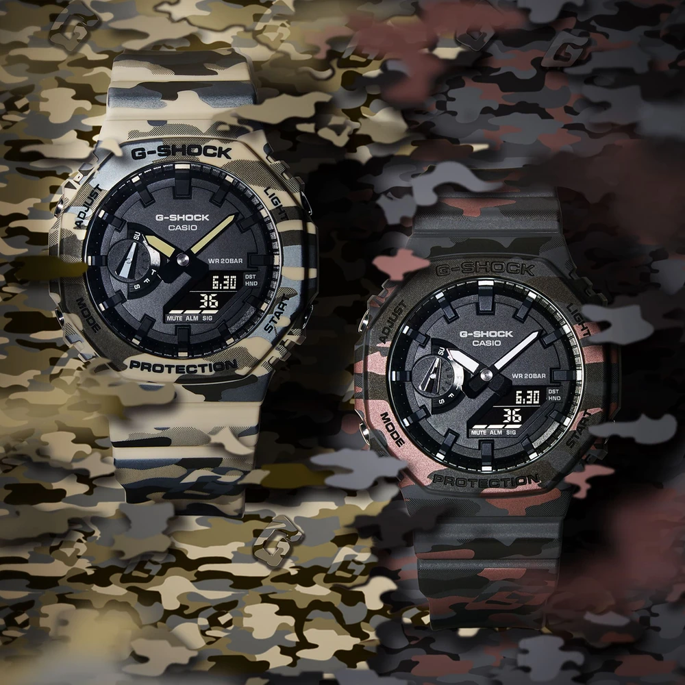 Laikrodis Casio G-shock Original GA-2100CM-5AER Carbon Core Guard