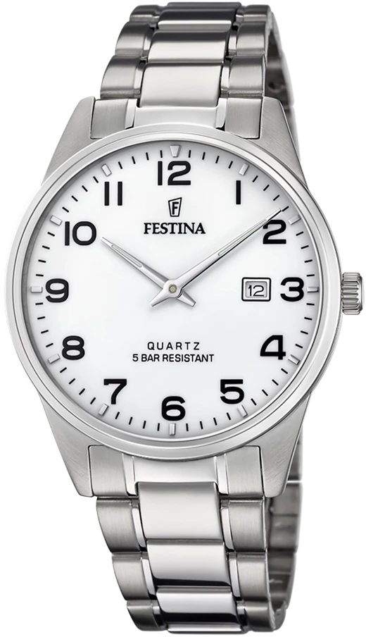Vyriškas laikrodis Festina Classics F20511 40 mm sidabrinis