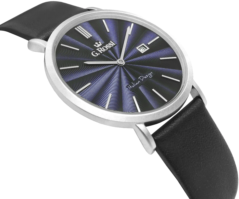 G.Rossi Laikrodis vyrams G. ROSSI - 10853A - SLIM (zg184b) + dėžutė
