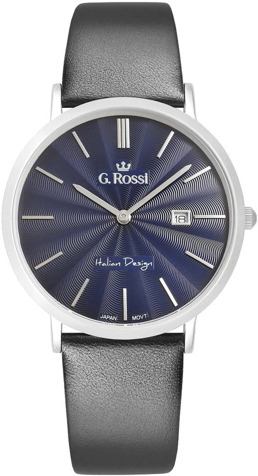 G.Rossi Laikrodis vyrams G. ROSSI - 10853A - SLIM (zg184b) + dėžutė