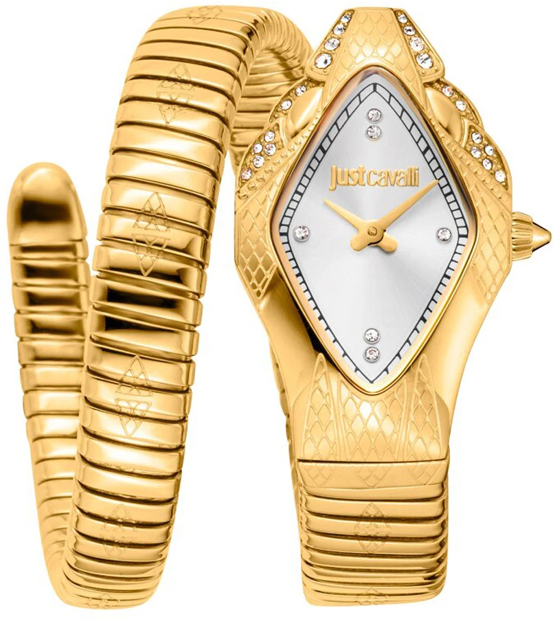 Just Cavalli Signature Snake Ferocious JC1L306M0035 Moteriškas Laikrodis