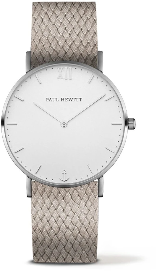 Laikrodis PAUL HEWITT PH-SA-SSTW25S. Kwarcowy, Kolor balta. Unisex.