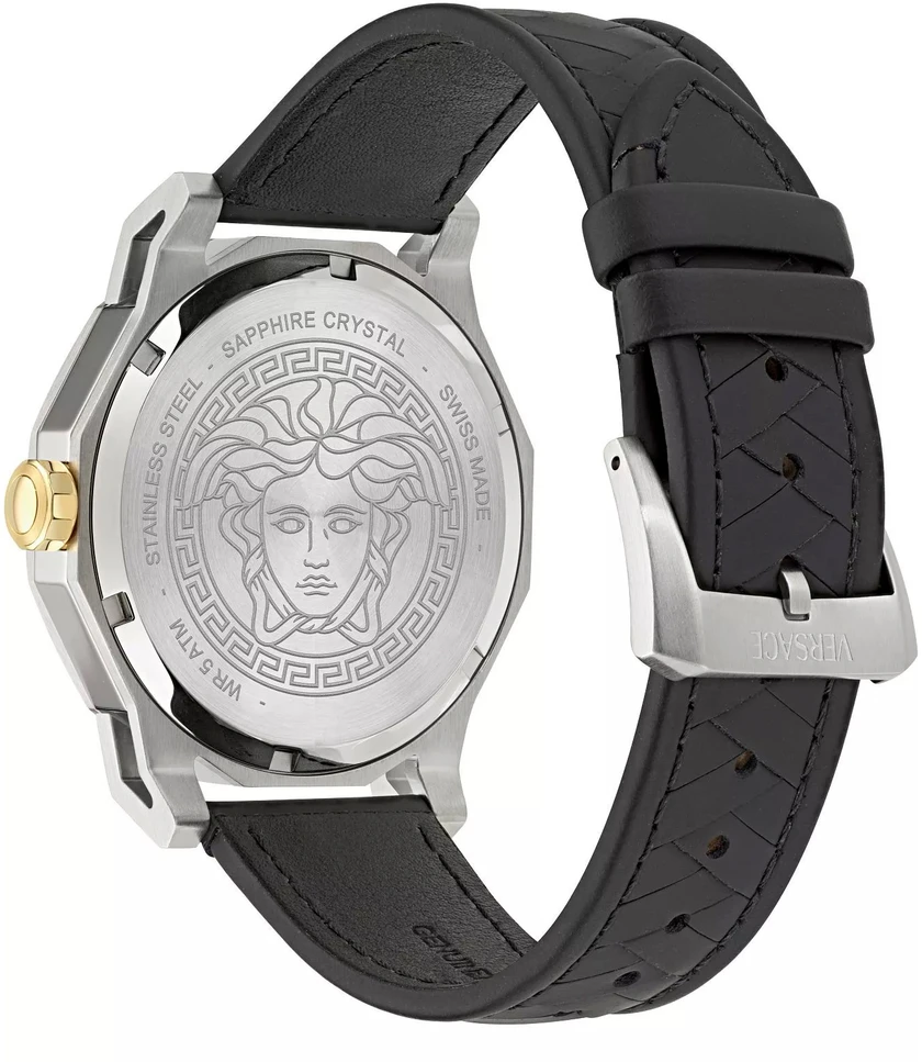 Rankinis laikrodis VERSACE VE9I00124 (vyrams), pilka, dydis 43 mm