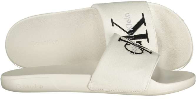 Šlepetės CALVIN KLEIN YM0YM01393_BI0K4 (vyrams), balta