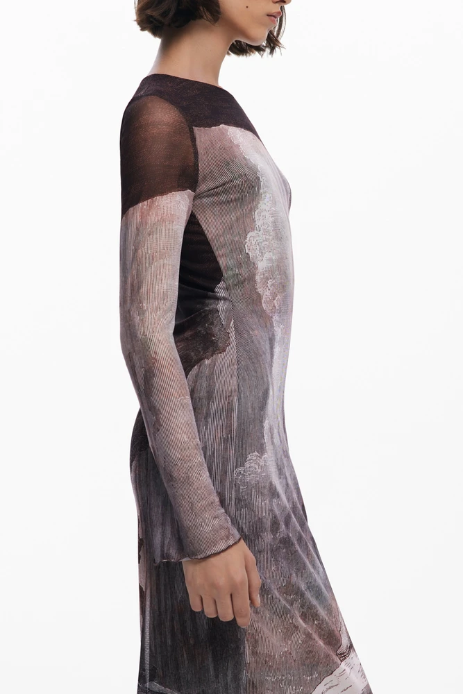 Suknelė DESIGUAL 25WWVK01_MA6044 (moterims), ruda