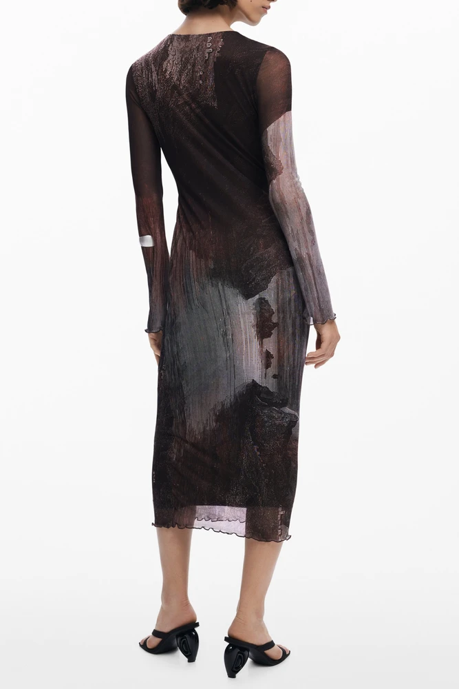 Suknelė DESIGUAL 25WWVK01_MA6044 (moterims), ruda