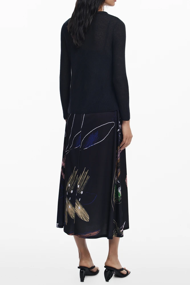Suknelė DESIGUAL 25WWVK25_NE2000 (moterims), juoda