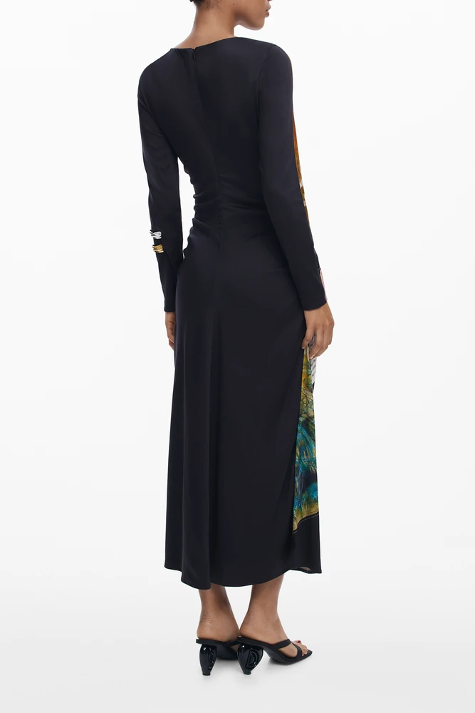 Suknelė DESIGUAL 25WWVW08_NE2000 (moterims), juoda