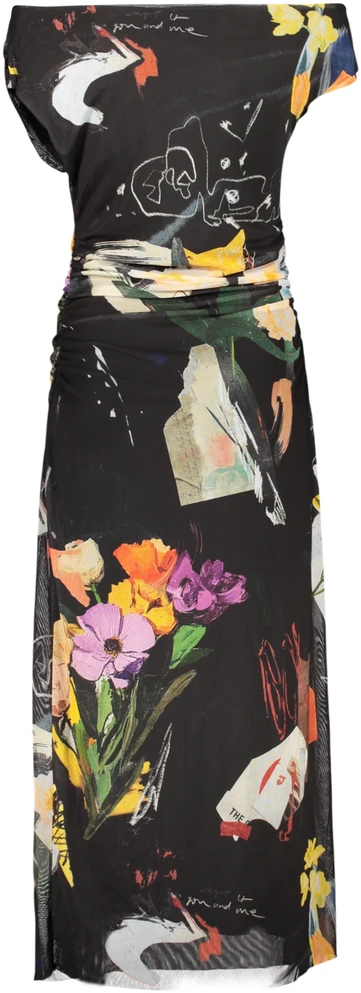 Suknelė DESIGUAL 26SWVK29_NE2000 (moterims), juoda