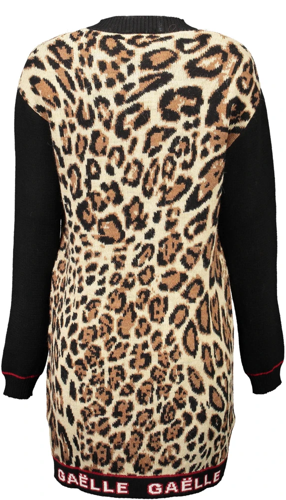Suknelė GAELLE PARIS GBD10320_BEIGE_LEOPARDATO-SABBIA (moterims), smėlio