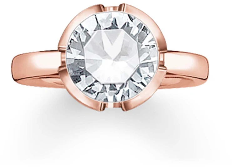 Biżuteria THOMAS SABO 036-416-14-52. Pierścionek, Kolor rožinė auksinė. Kobieta.