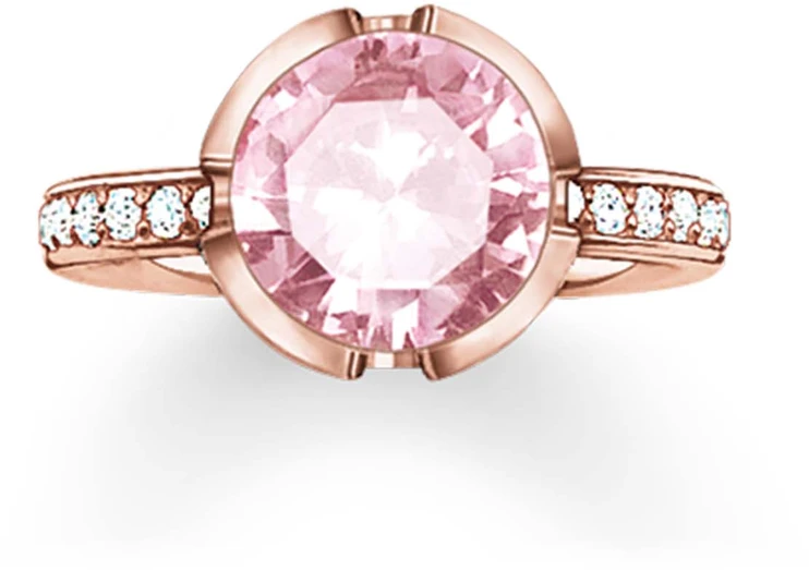 Biżuteria THOMAS SABO 2037-633-9-48. Pierścionek, Kolor rožinė auksinė. Kobieta.
