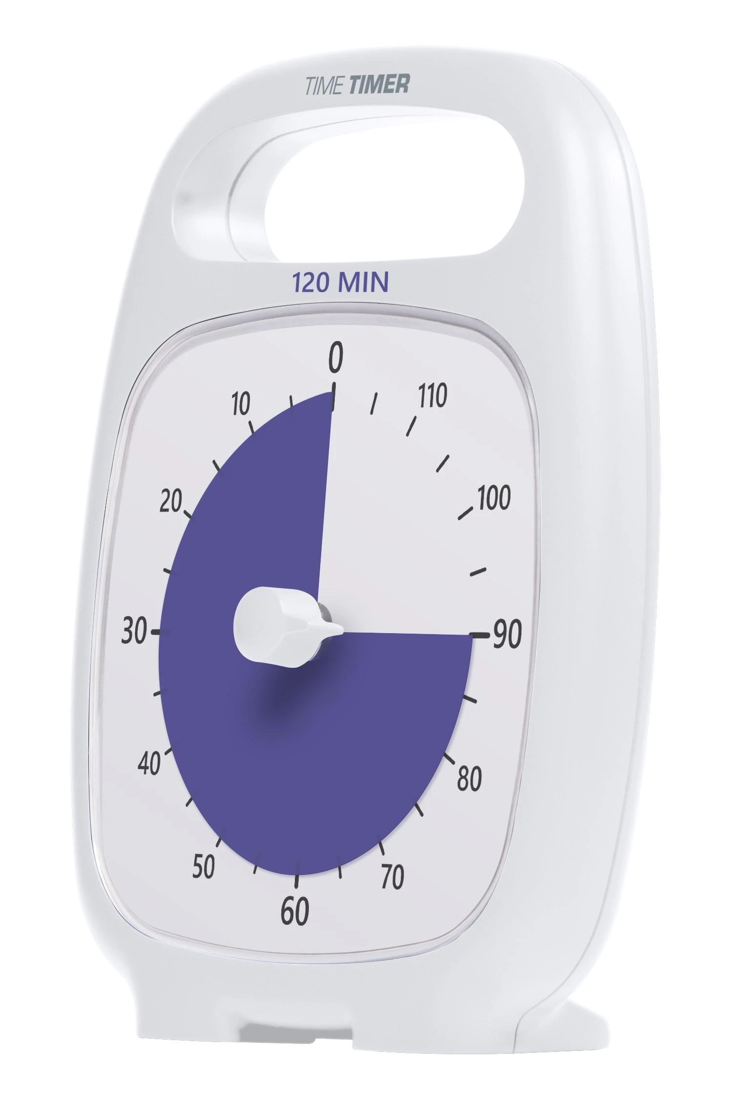 Laikmatis / atgalinio skaičiavimo laikrodis - Time Timer PLUS 120 min, Baltas (14x18 cm), JAC5034