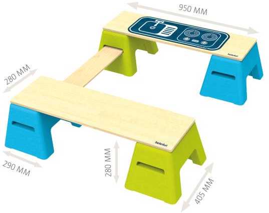 Beleduc baldai - Atsisėsk & Žaisk, Rinkinys 1 - XL Starter (27150)