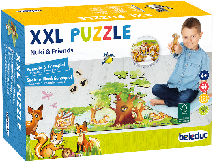 Beleduc grindų dėlionė "Nuki & draugai" (11015)