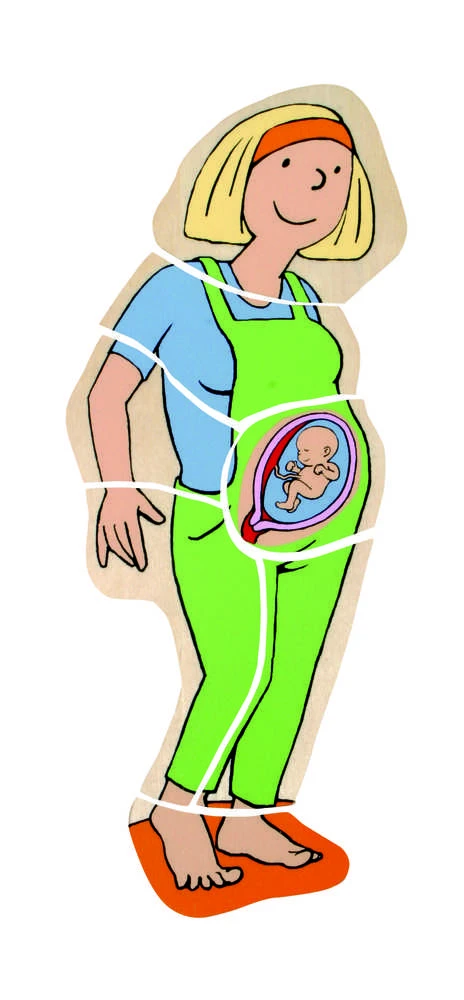Beleduc lavinamoji priemonė - sluoksniuota medinė dėlionė Mama” (17024)