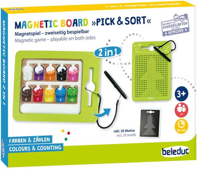 Beleduc magnetinė lentelė (dvi vienoje) - Rūšiuok ir Sudėliok (21098)