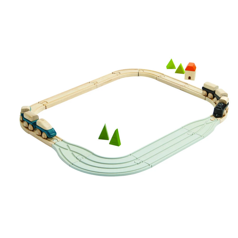 PlanToys guminių Kelių & Bėgių papildymo rinkinys "Jungtys" (6327)