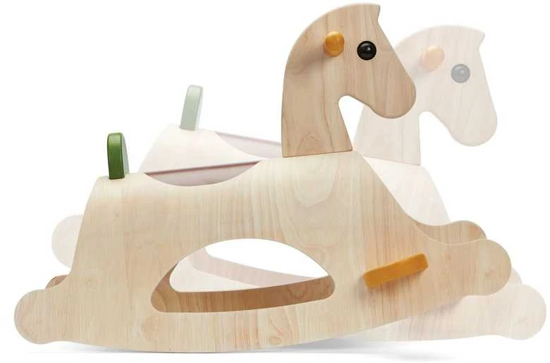 PlanToys lavinamoji priemonė - supamas arkliukas Palomino (PT3504)