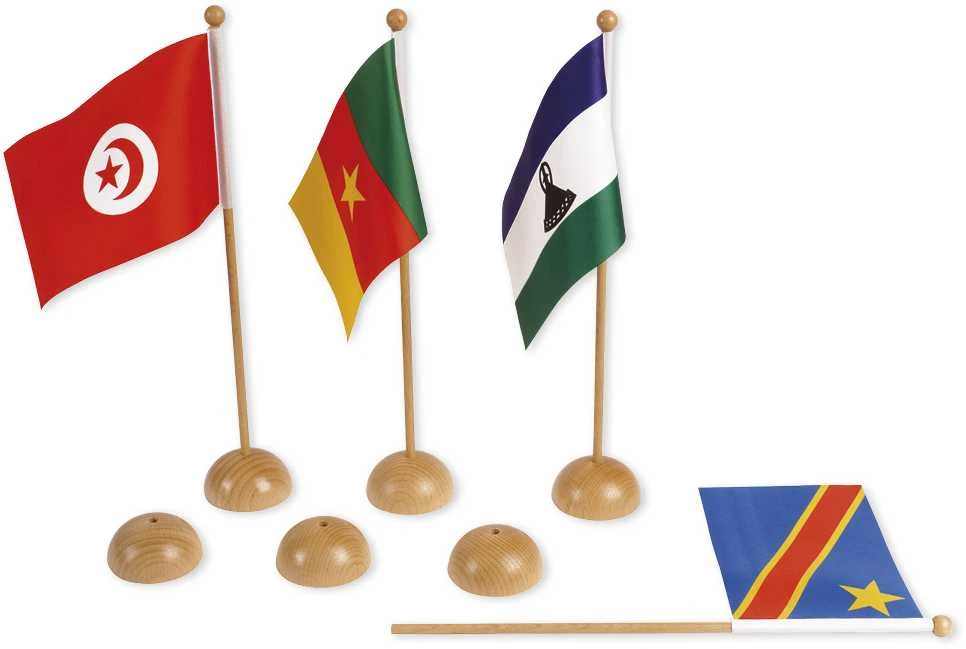 Dėlionė TimeTEX Afrikos šalių vėliavomis "Montessori Premium" (TT94733)