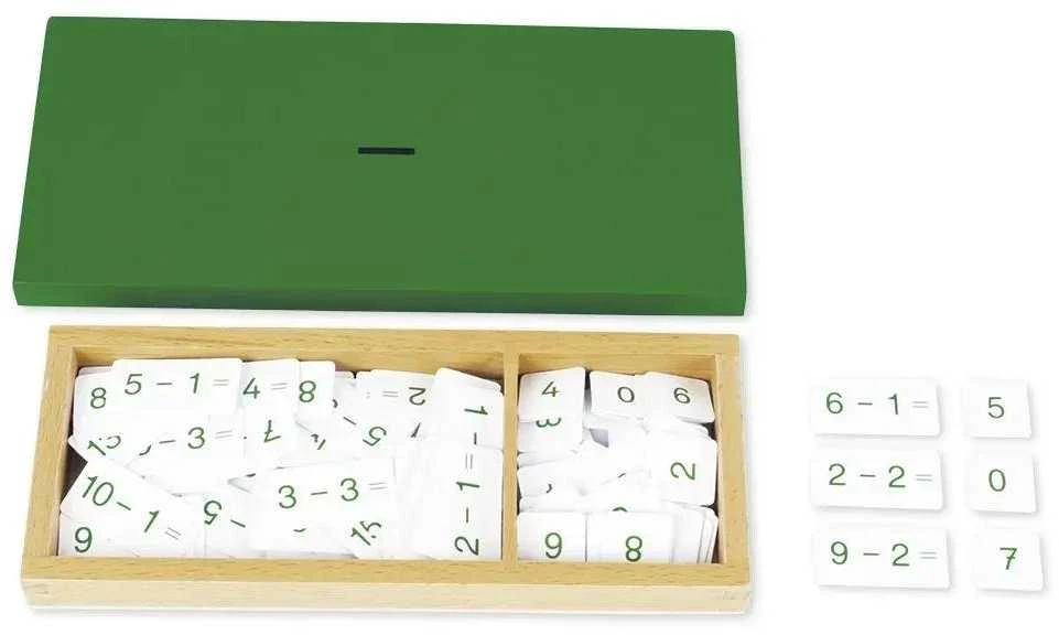 Dėlionė TimeTEX Atimties užduočių ir atsakymų dėžutė "Montessori Premium" (TT94447)