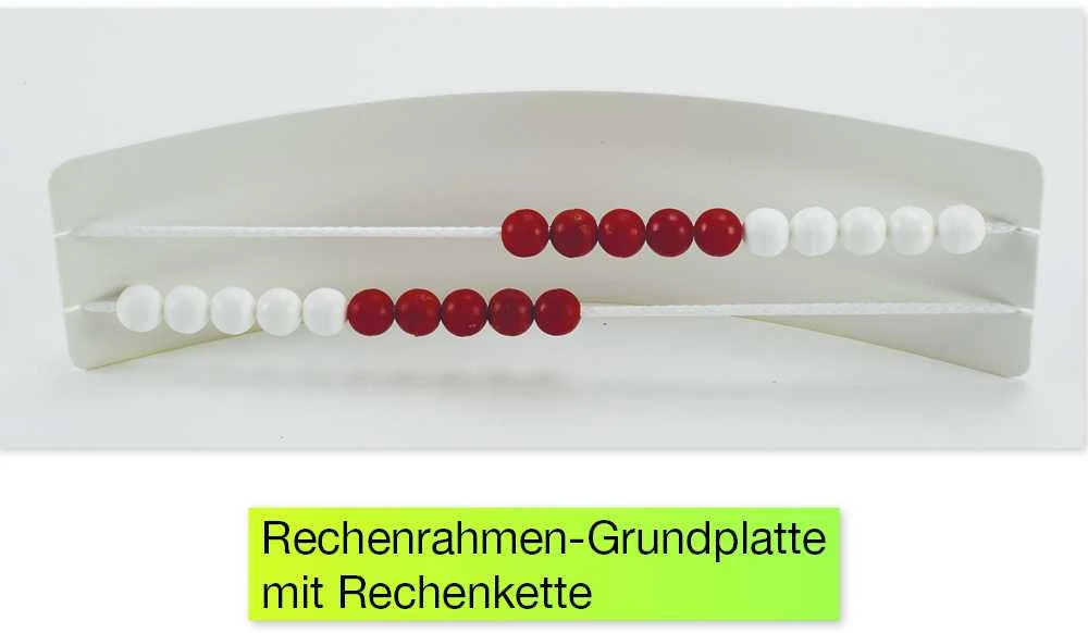 Dėlionė TimeTEX Basic Plus matematikos rinkinys, skaičiai iki 20, 58 vnt. dėžutėje, balta/raudona (TT93108)