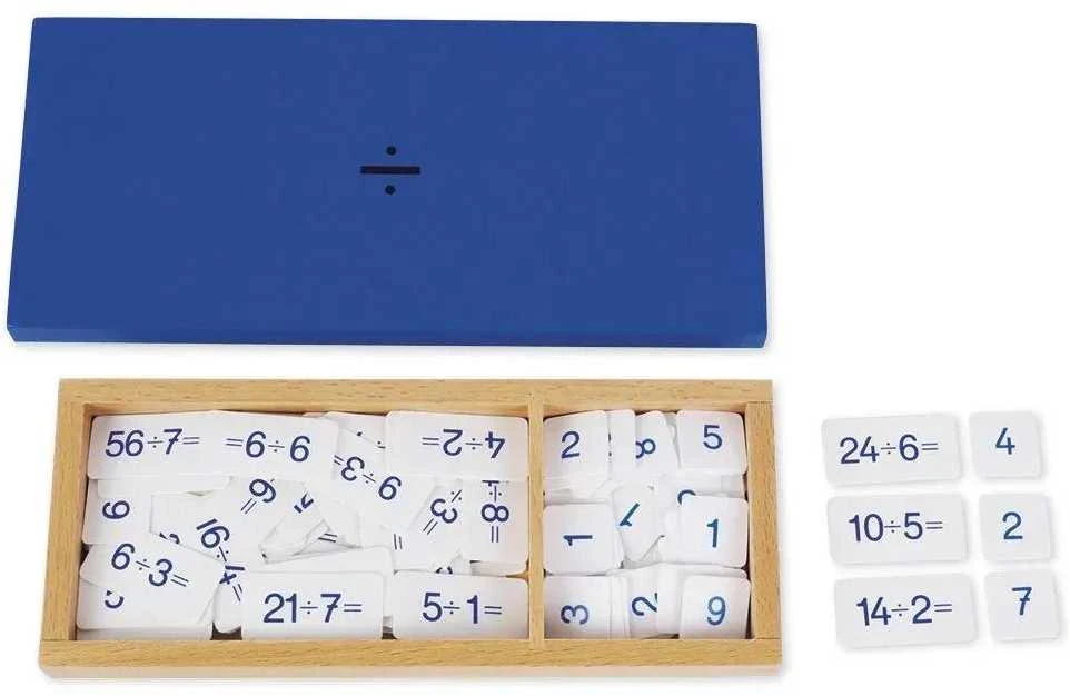 Dėlionė TimeTEX Dalybos užduočių ir atsakymų dėžutė "Montessori Premium" (TT94472)