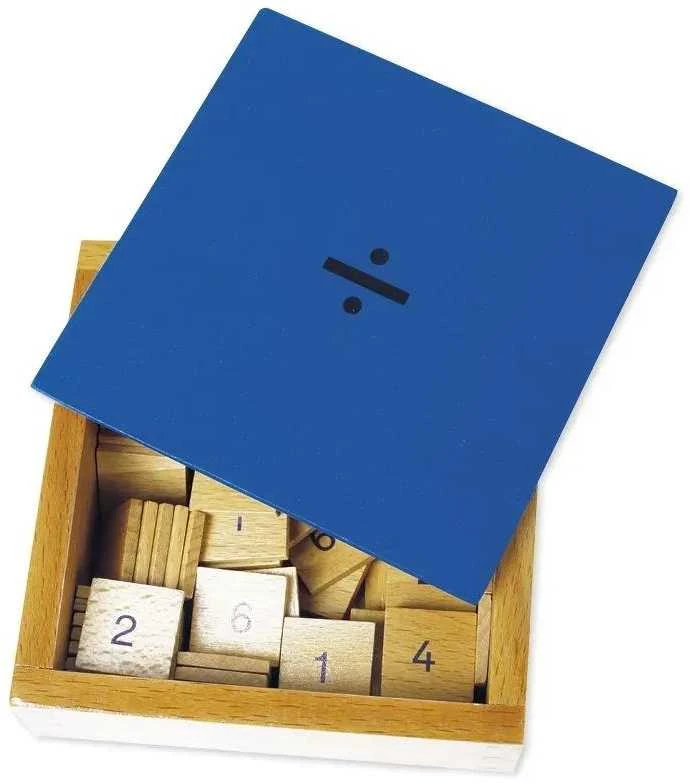 Dėlionė TimeTEX Dalybos užsiėmimų lentelės su mediniu rėmeliu "Montessori Premium" (TT94470)