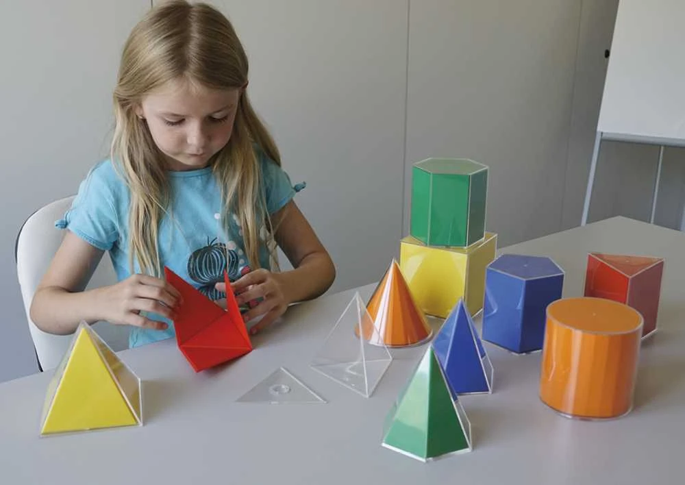 Dėlionė Timetex Geometrinės figūros su išsilankstančiais plotais, 22 dalių (TT93872)