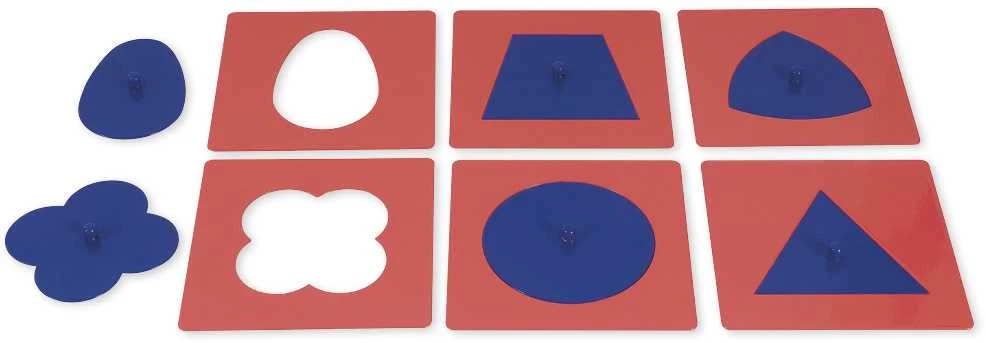 Dėlionė TimeTEX Metalinės Geometrinės figūros "Montessori Premium" (TT94320)