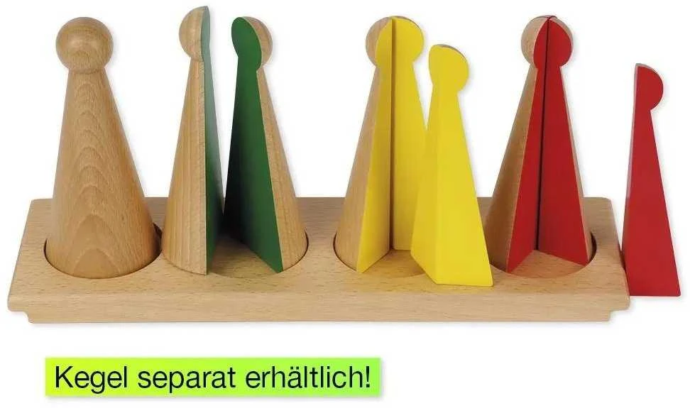 TimeTEX Padėklas Didelėms trupmenų figūrėlėms "Montessori Premium" (TT94499)