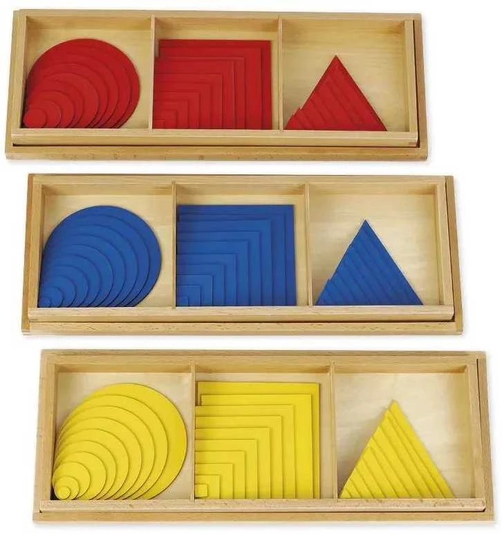 Dėlionė TimeTEX Skrituliai, Trikampiai, Kvadratai "Montessori Premium" (TT94236)