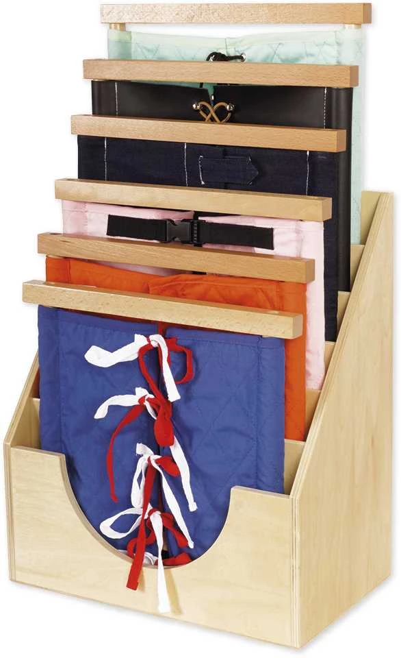 Dėlionė TimeTEX stovas, skirtas sudėti 6 Apsirengimo rėmelius "Montessori Premium" (TT94112)