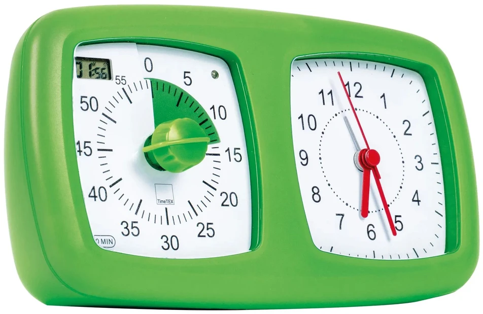 Dėlionė TimeTEX tylus laikmatis "4 viename", žalias, 18 × 10 cm (TT61785)