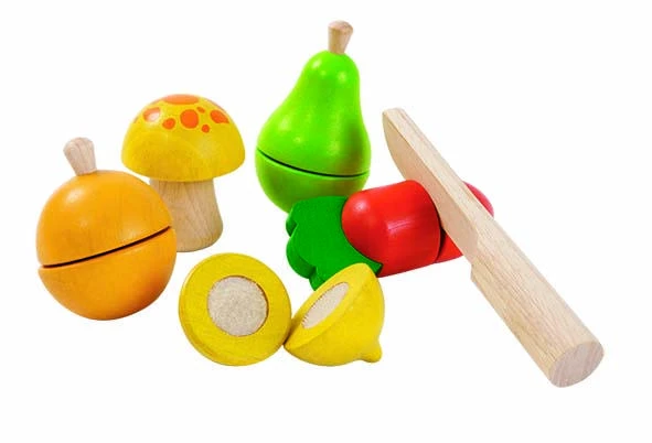 PlanToys lavinamoji priemonė - žaidimas "Vaisių ir daržovių rinkinys" (PT5337)