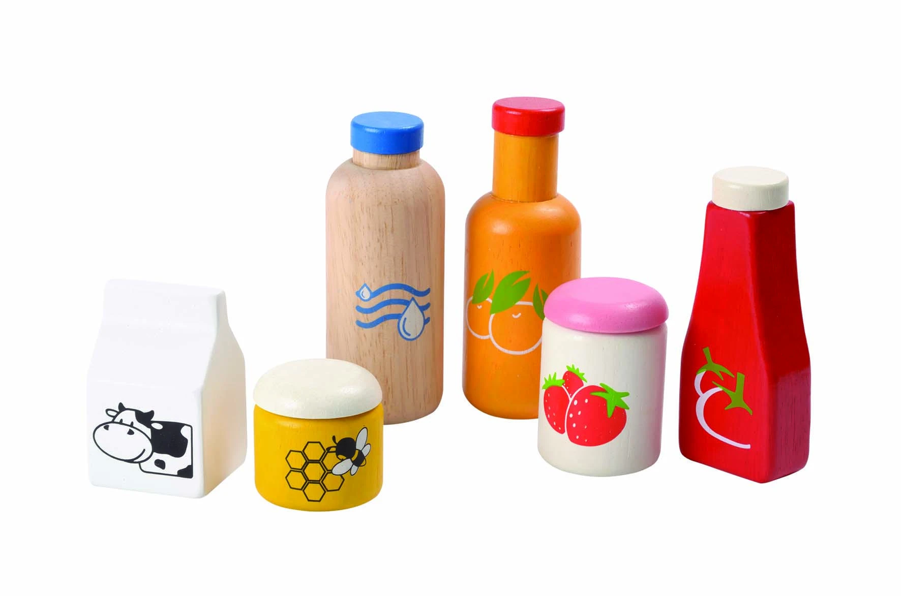 PlanToys lavinimo priemonė - Maisto ir gėrimų rinkinys (PT3432)