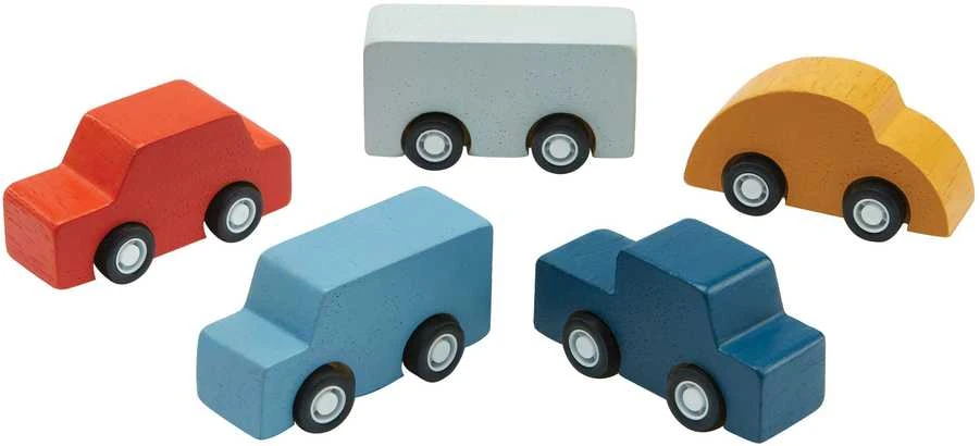 PlanToys medinių mašinėlių rinkinys (PT6286)