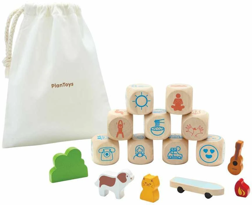 PlanToys pasakojimų kauliukai (8904)