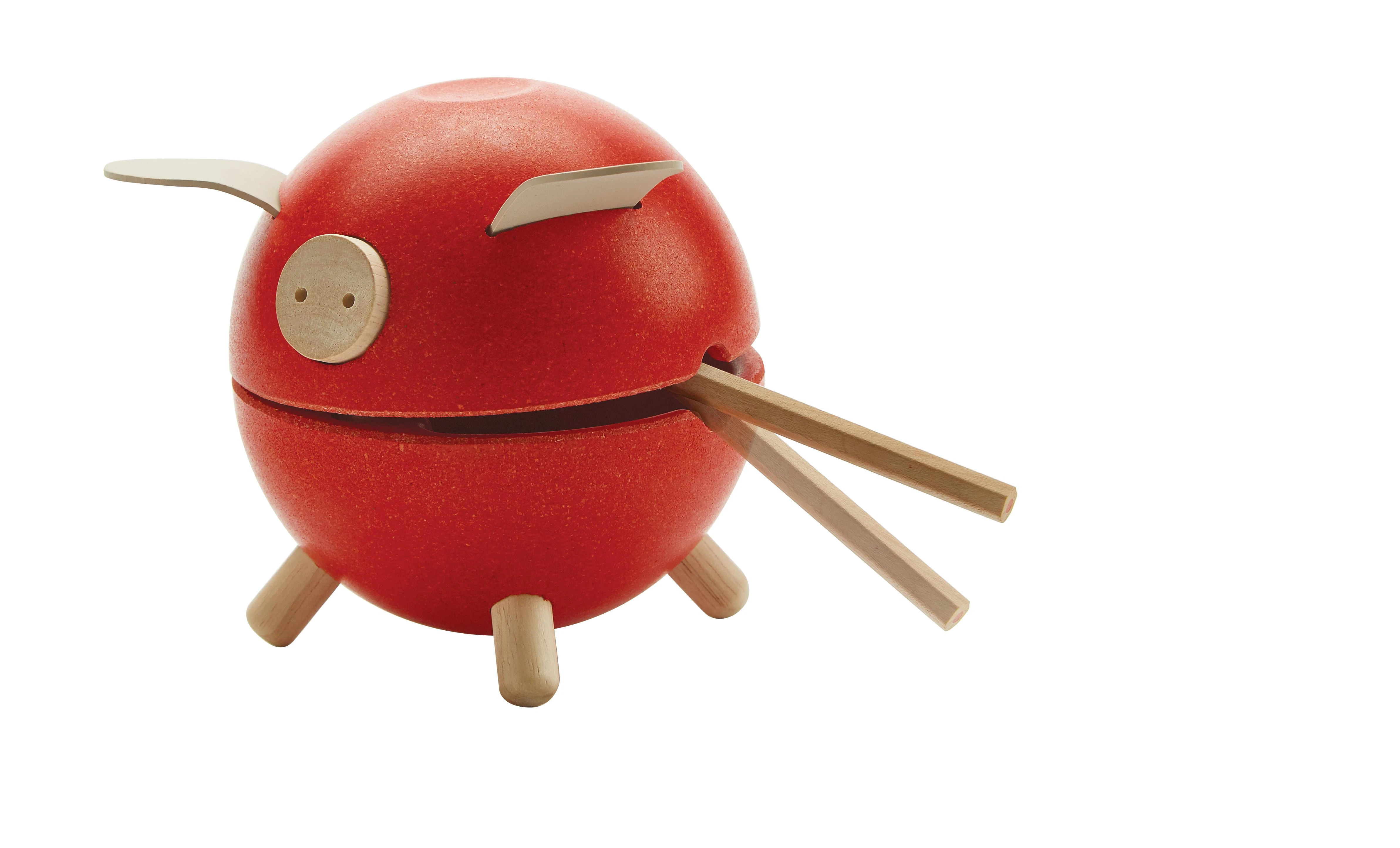 Plantoys žaislai - raudona taupyklė Piggy bank (8708)