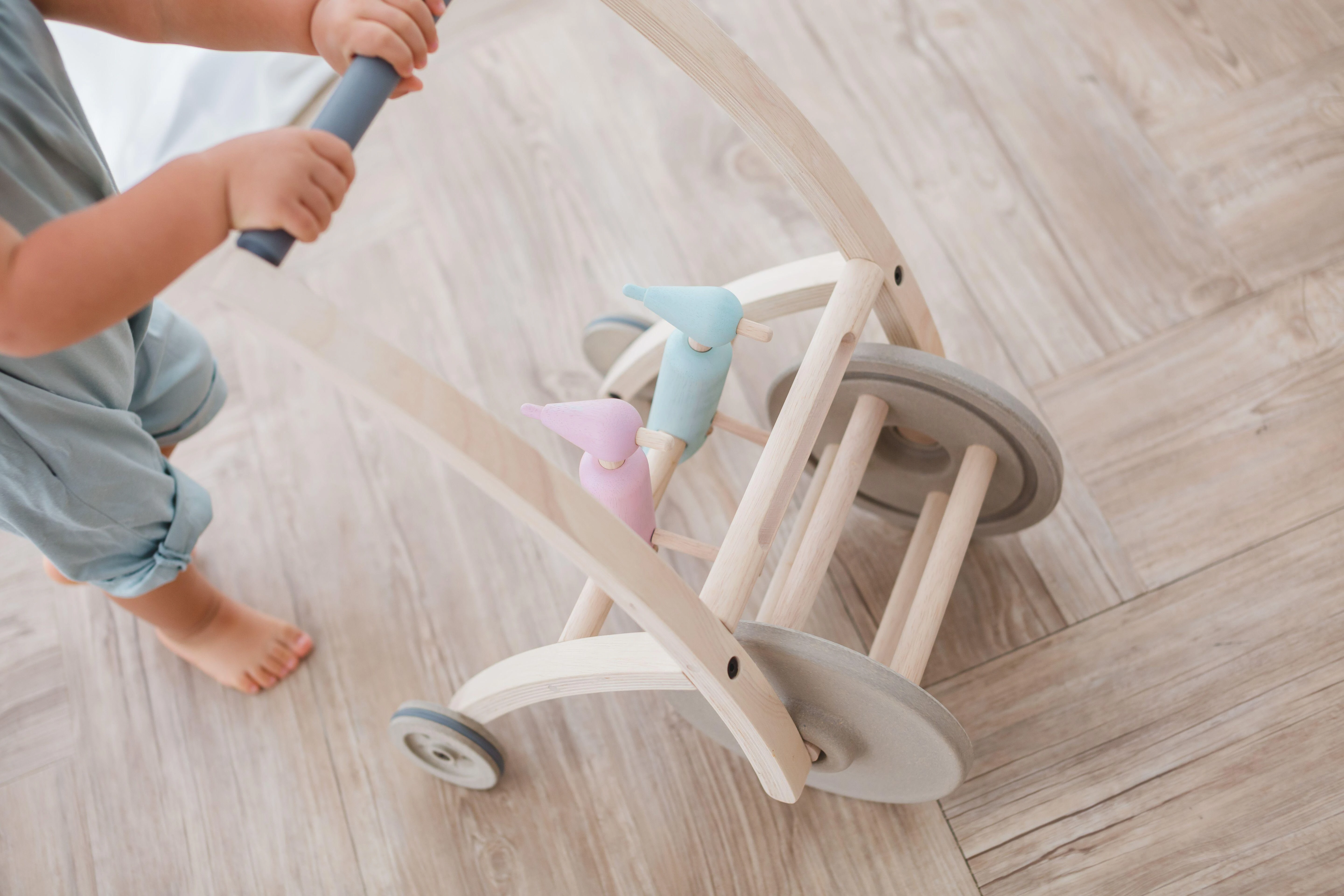 Dėlionė PlanToys žaislas - stumdukas Geniukų kalimas (PT5720)