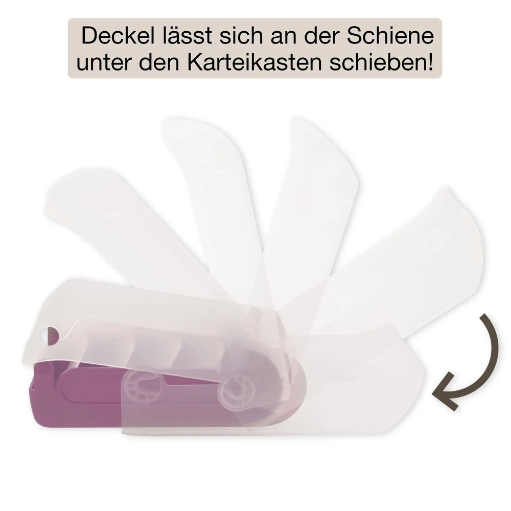 Timetex A8 plastikinė mokymosi dėžutė su 100 mokymosi kortelių (TT9366x)