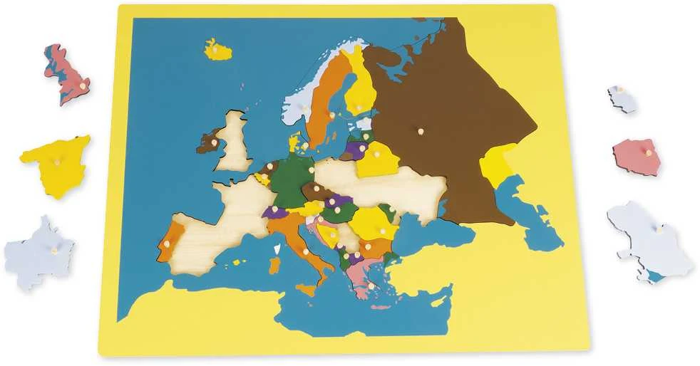 TimeTEX Dėlionė Europos žemėlapis "Montessori Premium" (TT94721)
