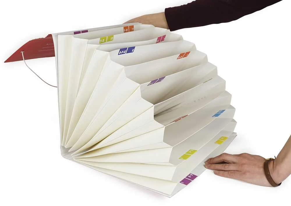 TimeTEX Kartoninis A4-Plus aplankas su daug skyrelių, spalvotas (TT1060x)