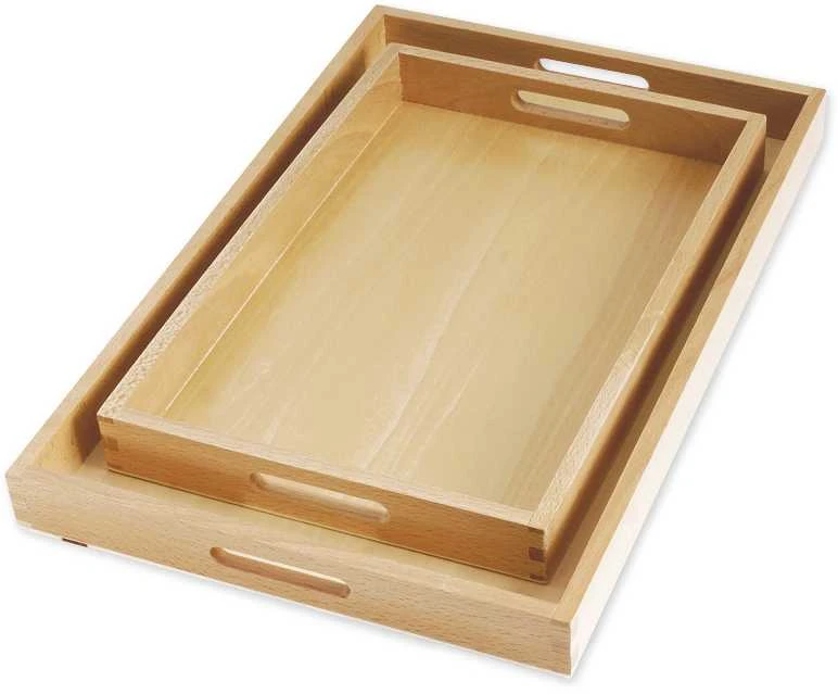 TimeTEX mažas medinis padėklas "Montessori Premium" (TT94101)