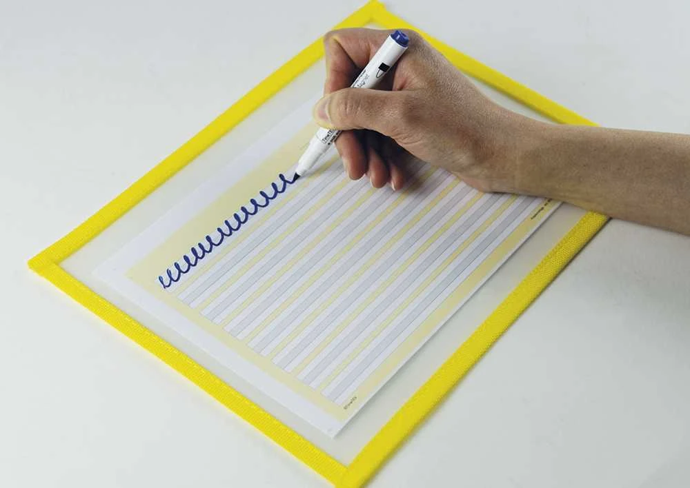 TimeTEX Mokymosi ir susidėjimo A5+ įmautės su spalvotais kraštais, 10 vnt. (TT64336)
