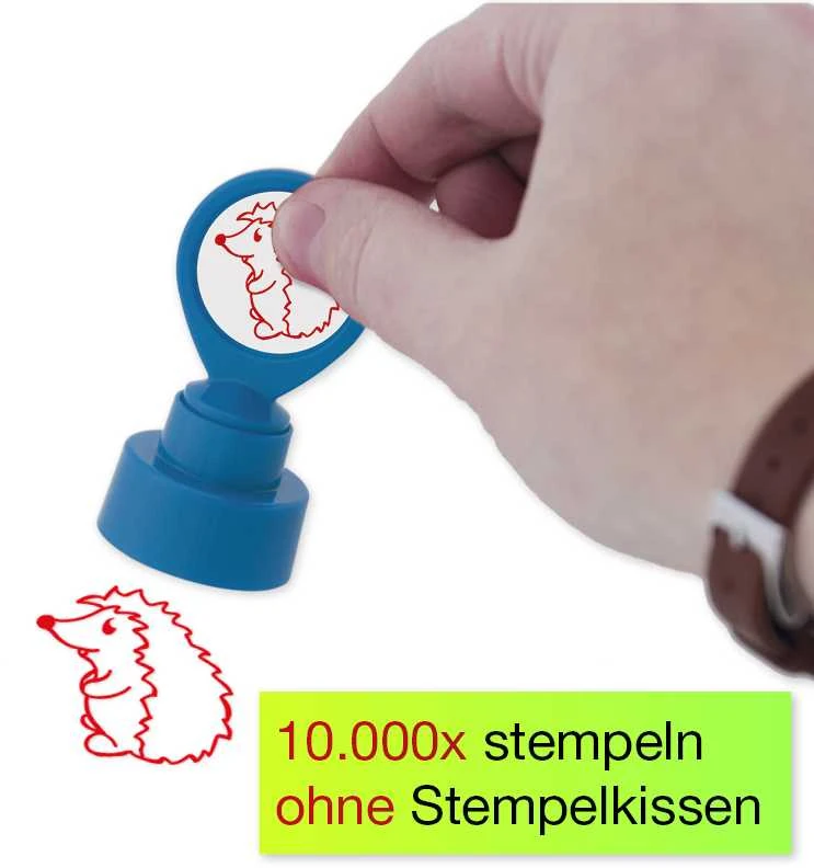 TimeTEX Perpetuum šilkografinis antspaudas - Ežiukas, apvalus (TT62319)