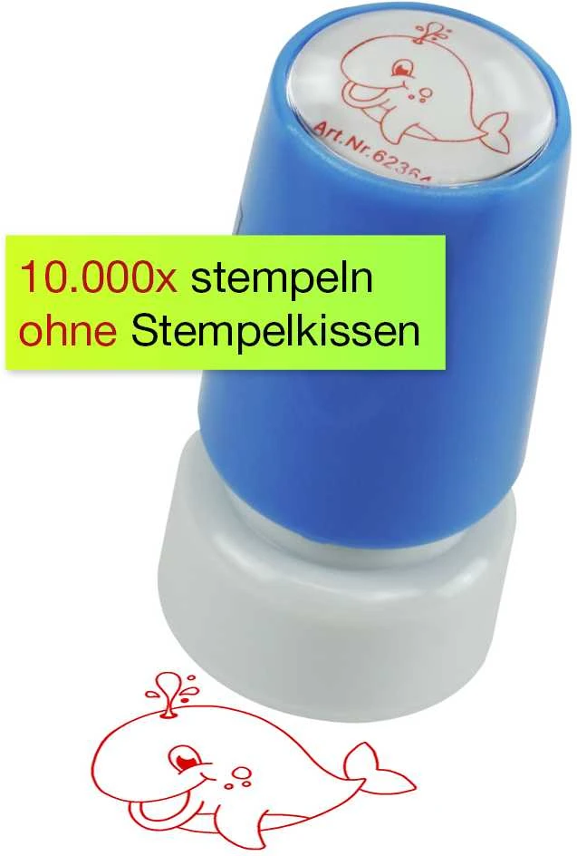 TimeTEX Perpetuum šilkografinis antspaudas - Banginis, apvalus (TT62364)