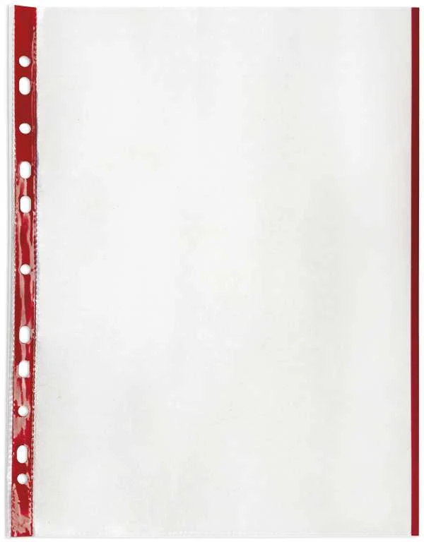TimeTEX Plastikinės įmautės su dvejomis spalvotomis juostelėmis, 50 vnt. (TT64329)